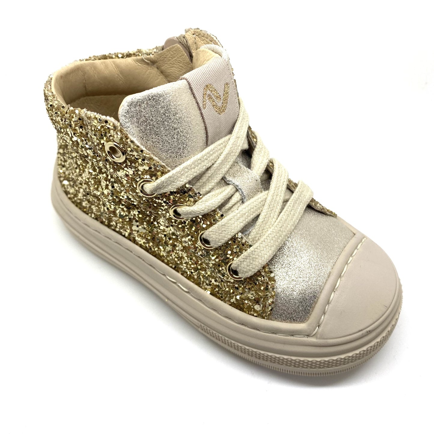 Lunella gouden glitter sneaker