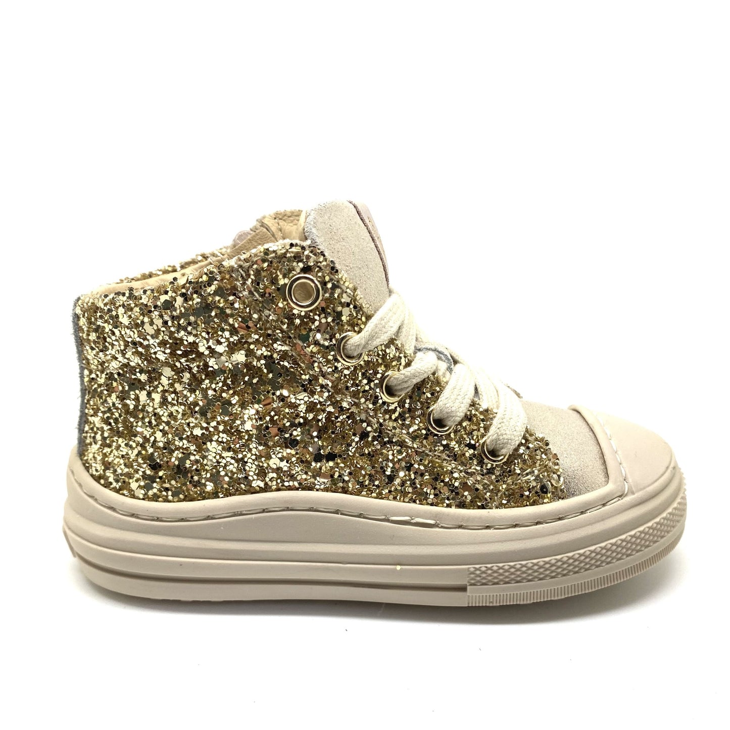 Lunella gouden glitter sneaker