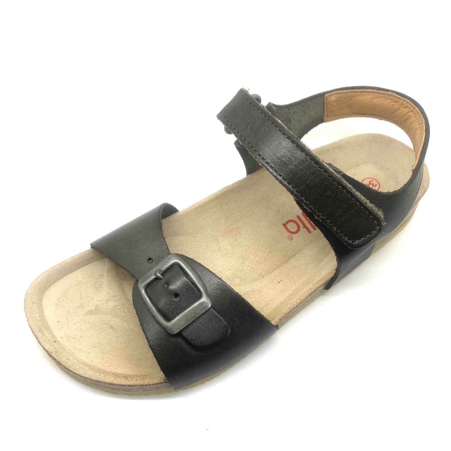 Lunella sandaal met voorgevormd voetbed olijf groen