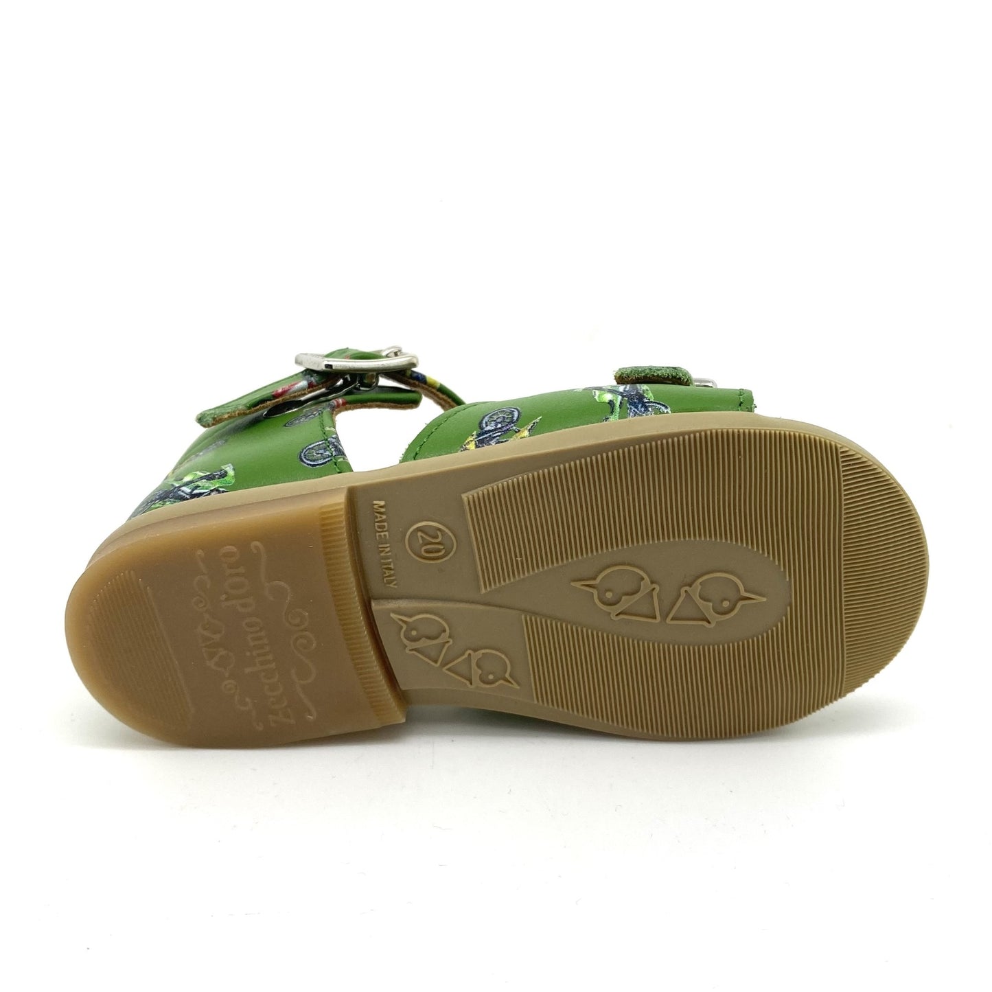 Zecchino D'oro sandaal groen met brommers.