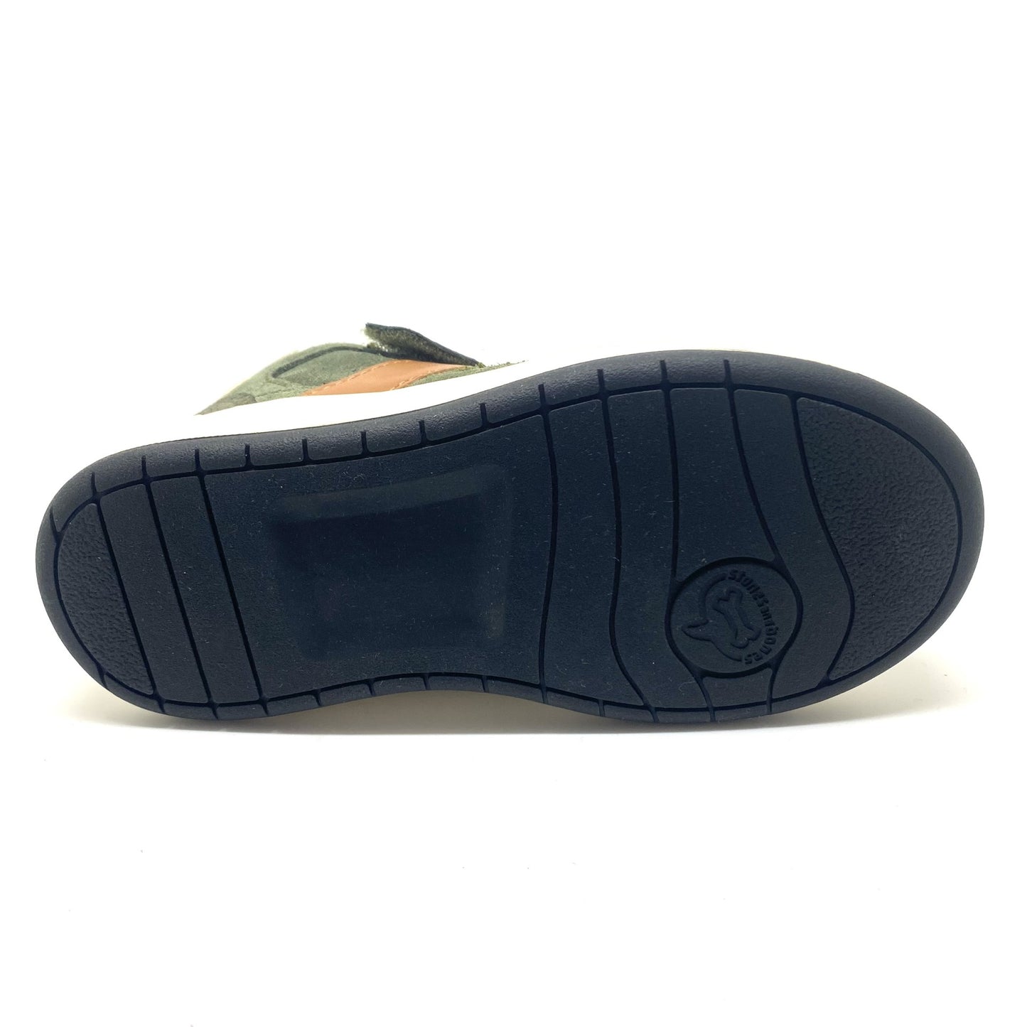 Stones and Bones Palmy velcro schoen groen bruin accent