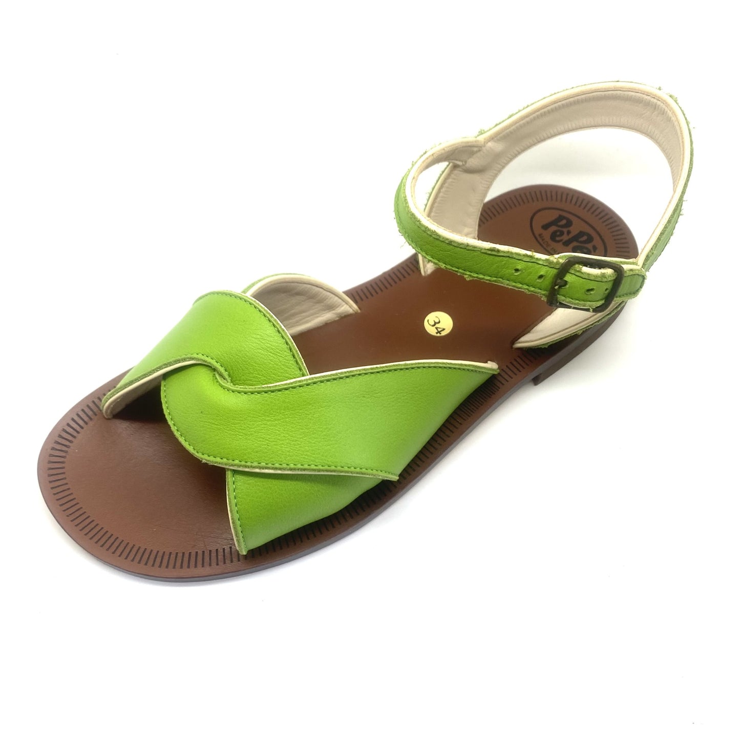 Pépé sandaal groen met gesp sluiting