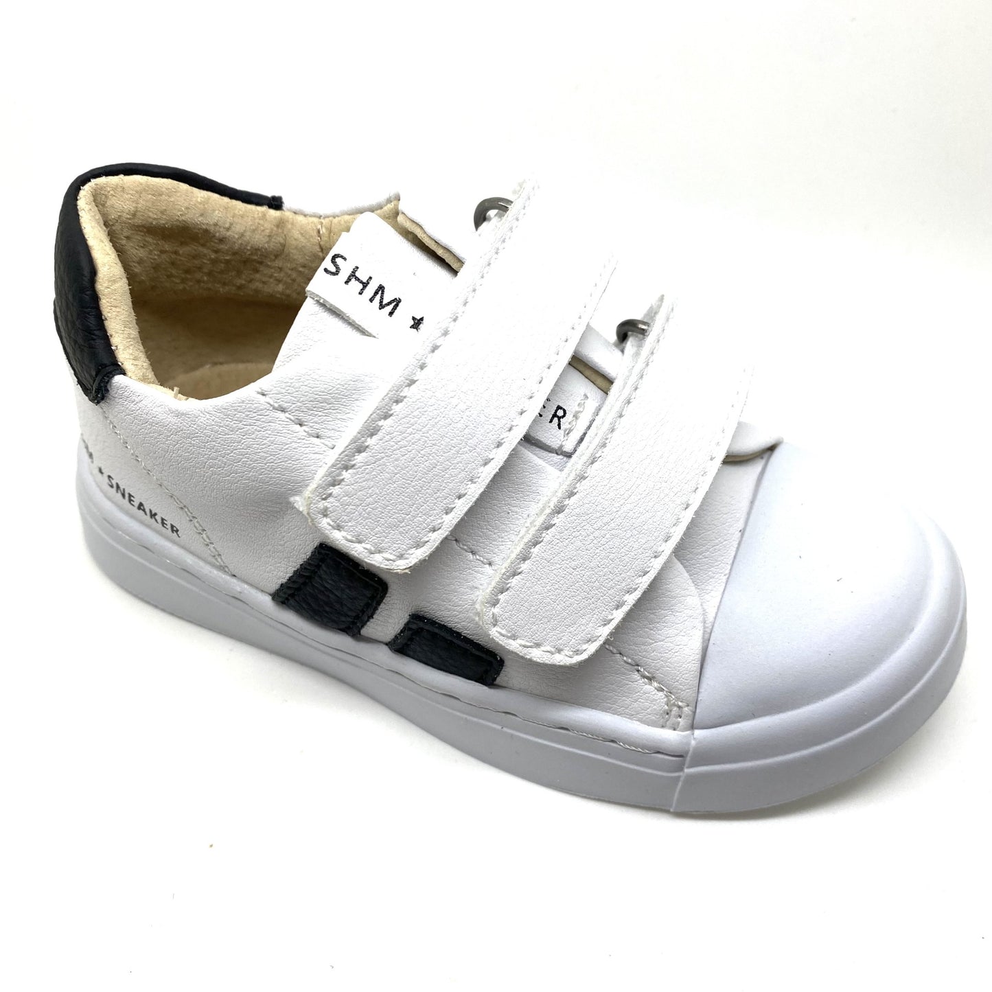 Shoesme sneaker met velcro blauwe strepen