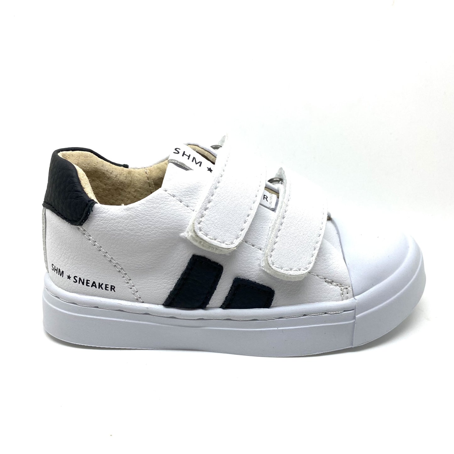 Shoesme sneaker met velcro blauwe strepen