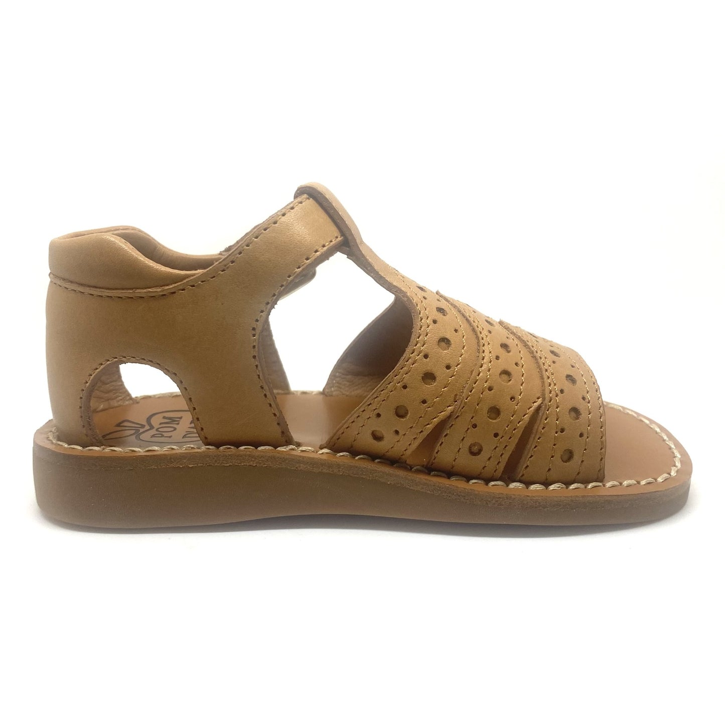 Pom D'api sandaal klassiek cognac kleur