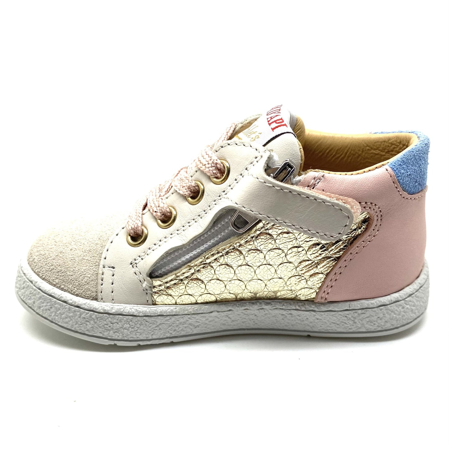 Pom D'Api sneaker beige goud roos