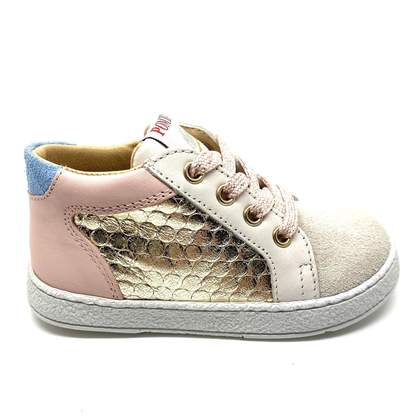 Pom D'Api sneaker beige goud roos