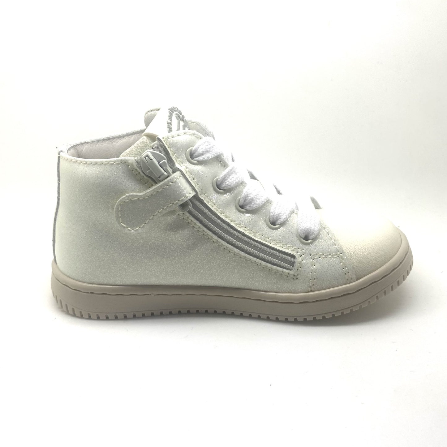 Stones and Bones sneaker wit glitter met ster zijkant