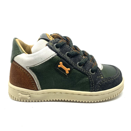 Stones and Bones sneaker groen en cognac