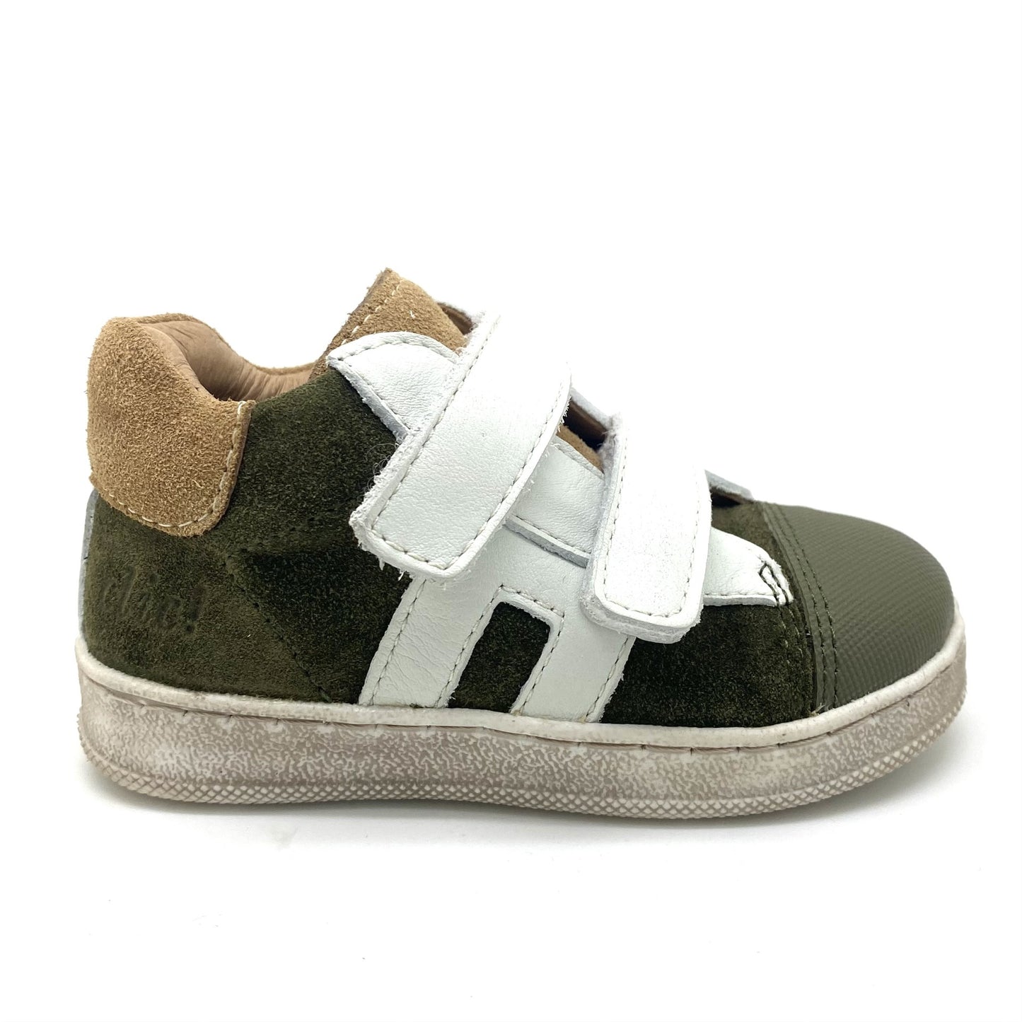 Clic sneaker met rubberen tip en velcro