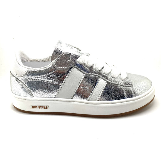 Hip lage sneaker zilver